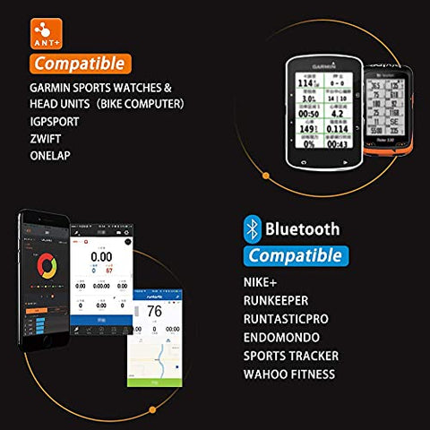 Image of Magene H64 Heart Rate Monitor Chest Strap Fitness Tracker IP67 Waterproof Support Bluetooth 4.0 and ANT+, iPhone & Android Compatible