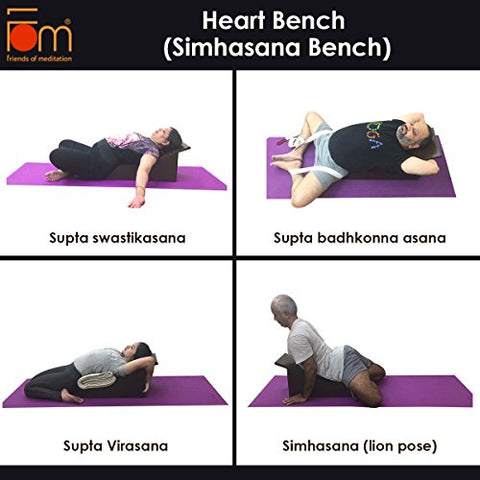 Image of Friends Of Meditation Iyengar Yoga Heart Bench