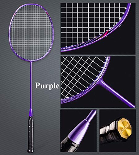 Senston N80 Graphite Single Badminton Racquet,Carbon Fiber Badminton Racket,Including Badminton Bag