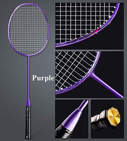 Image of Senston N80 Graphite Single Badminton Racquet,Carbon Fiber Badminton Racket,Including Badminton Bag