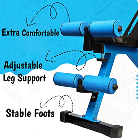 Image of BULLAR, gym bench, bench for home gym, perfect gym bench for home workout, idol for bench press, and squat rack (Adjustable bench)