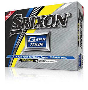 Srixon Q-Star Tour 2 Golf Balls, Yellow (One Dozen)