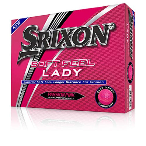 Image of Srixon Soft Feel Lady Golf Balls, Passion Pink (One Dozen)