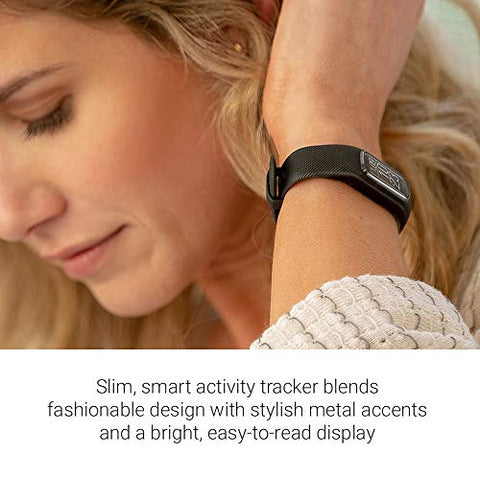 Image of Garmin vivosmart 4, Activity and Fitness Tracker w/Pulse Ox and Heart Rate Monitor, Gold with Berry Band
