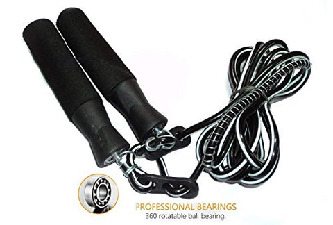 Image of AURION Skipping Rope for Men and Women (Black)