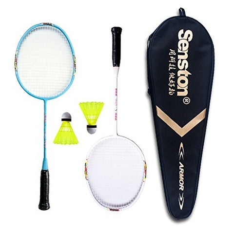 Image of Senston Graphite Mini Badminton Set Junior Badminton Racket Kit Outdoor Sport Game Set,Gifts for Kids-3 Choices