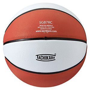 Tachikara Colored Regulation Size Basketball, Orange-White