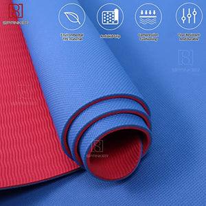 Spanker Premium 5 mm Printed Thick Non Slip Exercise & Fitness Mat for All Types of Yoga, Pilates & Floor Workouts (68