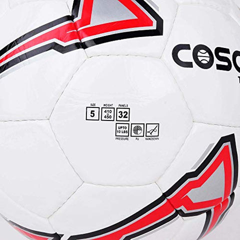 Image of Cosco Torino PVC Football, Size 5, (Red/White/Black)
