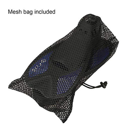 Image of F FYJS Short Swim Fins,Travel Size Diving Flippers with Mesh Carrying Bag for Adult Men Womens