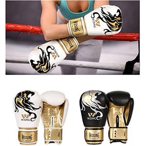 Wesing Pro Grade Boxing Gloves for Women and Men, Kickboxing Bagwork Gel Sparring Training Gloves Muay Thai Style Punching Bag Mitts
