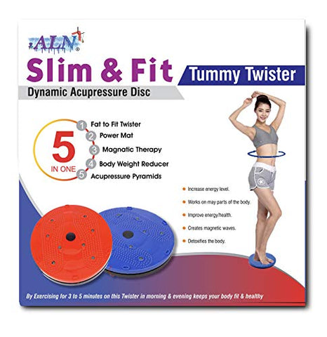 Image of ALN® Tummy Twister Abdominal ABS Exerciser Body Toner-Fat Buster Oblique Workout Perfect Waist Trimmer Home Gym Equipment for Men and Women(Multicolor)