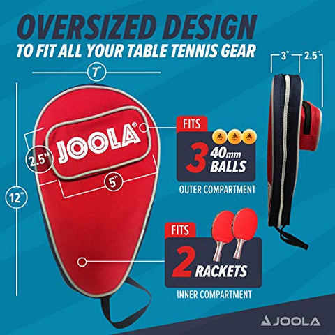 Image of JOOLA Disk Racket Case with Ball Storage