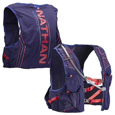 Image of Nathan Men’s Hydration Pack/Running Vest - VaporKrar 2.0-12L Capacity with 1.6 L Water Bladder, Hydration Backpack - Running, Marathon, Hiking, Outdoors, Cycling and More