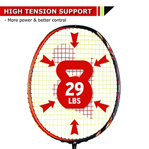 Image of YONEX Astrox 99 Unstrung Graphite Badminton Racquet ( Set of 1,Orange , G4 , 80-84.9 grams , 29 pounds )