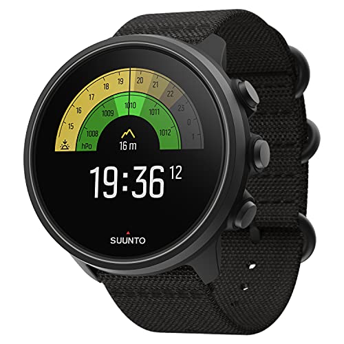 Suunto 9 BARO Titanium Charcoal Black Long and Smart Battery Life Durable GPS Sports Watch