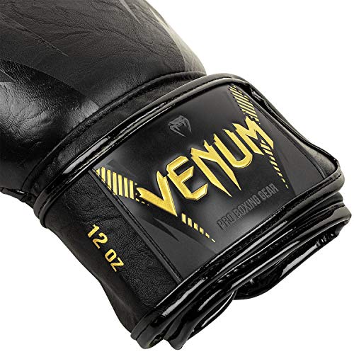 Venum Impact Boxing Gloves - Gold/Black - 10 Oz (VENUM-03284-126-10oz)