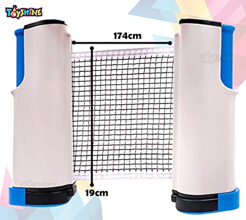 Image of Toyshine Portable Ping Pong Net – Retractable Table Tennis Net for Any Table ,Color May vary (SSTP)