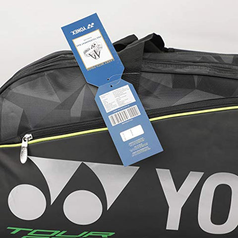 YONEX Pro Tournament Badminton Bag 9831 BT6 (Tour Edition, Black)