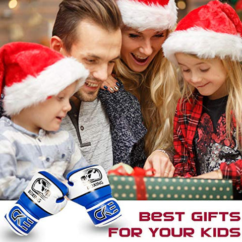 Image of CKE Kids Boxing Gloves for Kids Boys Girls Junior Youth Toddlers Age 5-12 Years Training Boxing Gloves for Punching Bag Kickboxing Muay Thai