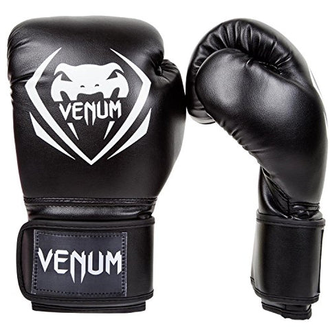 Image of Venum Contender Boxing Gloves - 10 oz, Black/Black, 10 oz