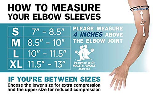 Serveuttam® Elbow Support for Gym (1 Pair) - Elbow Brace for Men Women Workout | Elbow Compression Sleeves with Straps for Tendonitis Pain Relief, Tennis, Volleyball, Cricket - Elbow Band (Blue, M)