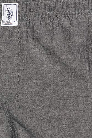 U.S. Polo Assn. Men's Regular Fit Track Pants (I658-002-PL_Black Chambray_M)