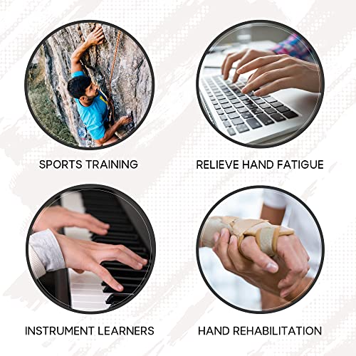 SOLARA Hand Gripper Set of 5, Finger exercise equipment Hand Grip for Gym, Hand Grip strengthener & Hand Exercise equipment | Mobile app with 5 eBooks and 50 plus Videos