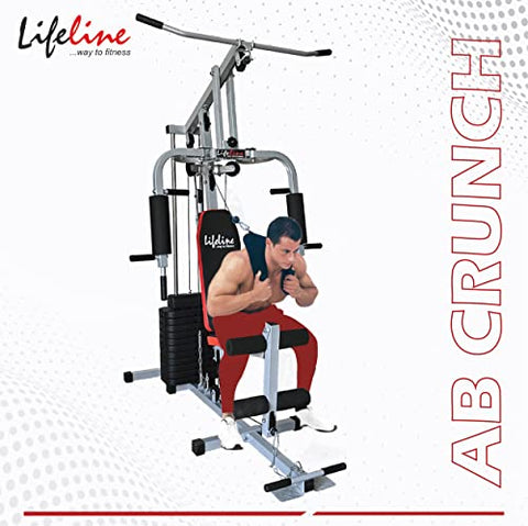 Image of Lifeline Fitness HG-009 Home Gym Combo with LB 310 Adjustable Bench, Home Gym with 60Kg Weight Stack