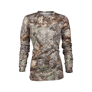 King's Camo Ladies Hunter Series Long Sleeve Camo Tee, Desert Shadow, X-Large