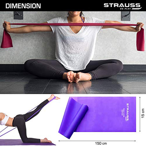 Image of Strauss Yoga Resistance Bands (Pack of 3)