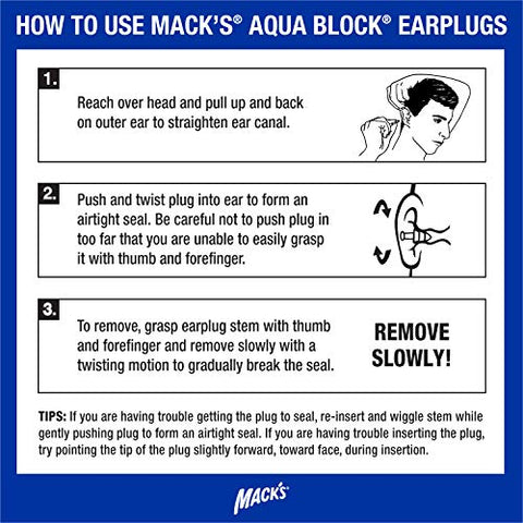 Image of Mack's Soft Flanged Block EaRP Accessorieslug PuRP Accessoriesle 2 Pair