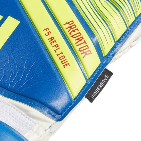 Image of adidas Predatorator Top Training Fingersaver Goalkeeper Glove Football Blue/Bold Blue/Solar Yellow, 8