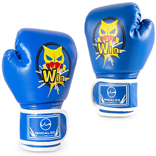 WIIDALSS Kids Boxing Gloves, PU Kids Sparring Training Boxing Gloves