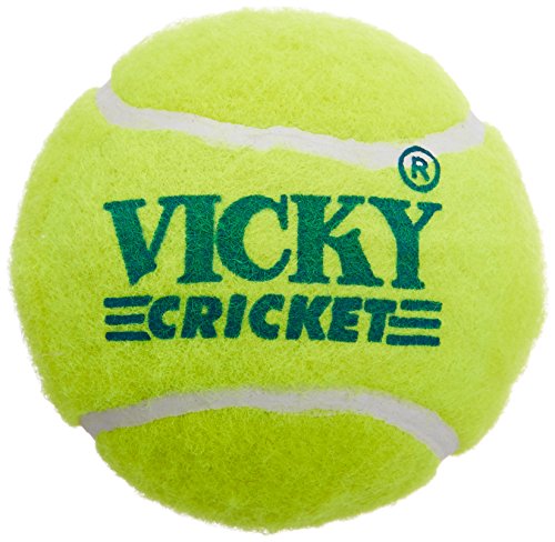Vicky Rubber Tennis Cricket Ball, (Yellow)
