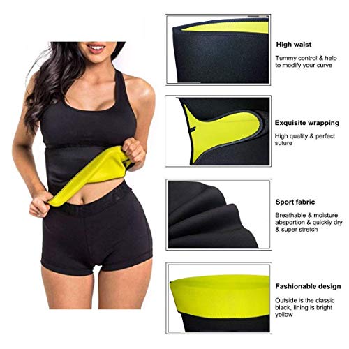 HUSB® Shaper Non-Tearable Belt for Men and Women (Size S, M, L, XL, XXL, 3XL, 4XL) Black