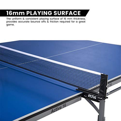 Image of Stag Active 16 T.T Table | Full Size | Foldable | Ideal for Both Home and Club