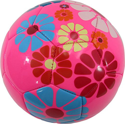 Image of Vizari Blossom Soccer Ball, Pink/Blue, 3
