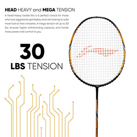 Image of Li-Ning Turbo 99 Strung Carbon Fibre Racket With Free Full Cover