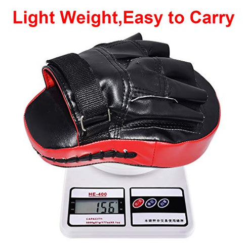 Image of TLBTEK 2PCS Curved Punching Mitts Boxing Pads Hand Target Boxing Pads Gloves Training Focus Pads Kickboxing Muay Thai MMA Martial Art UFC Punch Mitts for Kids,Men & Women