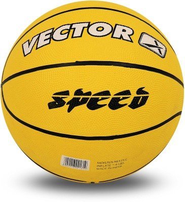 Vector X Speed Rubber Basketball (Color : Yellow , Size : 5 )