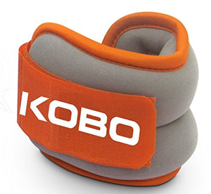 Kobo Ankle Weight/Wrist Weight, (1.5 Kg x 2) (Orange/Grey) (Pair)