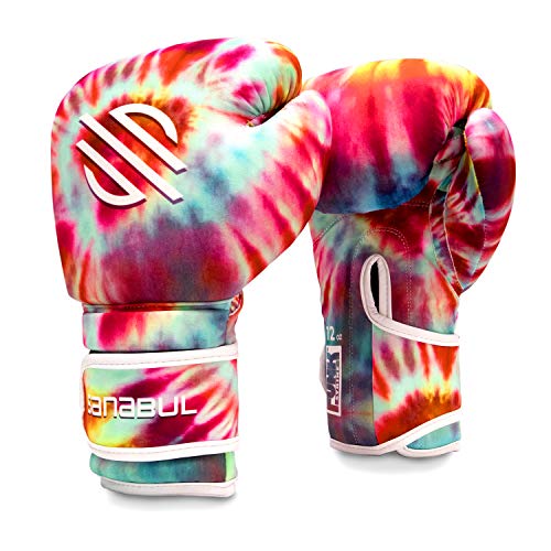 Sanabul Funk Strike Tie Dye Gel Boxing Kickboxing Training Gloves (Classic Swirl, 16 oz)