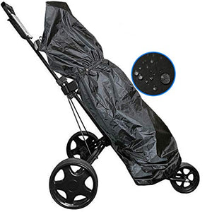 FINGER TEN Golf Bag Rain Hood Cover Pack, Black Rain Cape Umbrella for Golf Cart Bags, Fit Almost All Golfbags (Large Golf Rain Hood Cover)