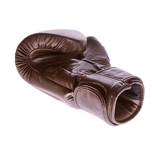 Sanabul Battle Forged Thai Style Kickboxing Professional Gloves (Brown, 16 oz)