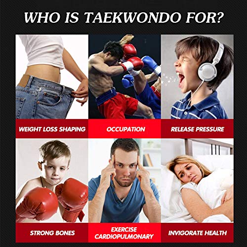 ELECTOMANIA Durable Double-Sided PU Taekwondo TKD Foot Target Training Tool ( 17.71 x 7.87 Inch , Black)