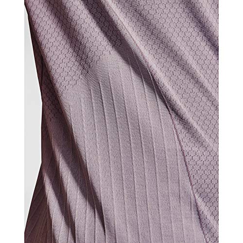 Under Armour Women's Rush Seamless Short Sleeve T-Shirt , Slate Purple (585)/Black , Large
