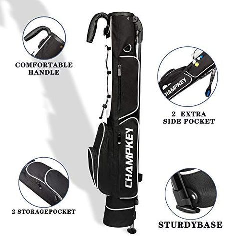 Image of Champkey Lightweight Golf Stand Bag - Easy to Carry & Durable Pitch Golf Bag – Golf Sunday Bag Ideal for Golf Course & Travel