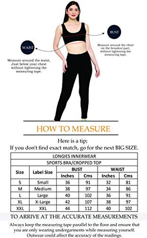 Longies Women Regular Fit Sports Bra (LGSBPO3001_XXLarge_Beige,Black,Blue)