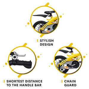 R for Rabbit Tiny Toes Jazz Smart Plug n Play Freeride Bicycle for Boy & Girl of Under 13 Years Wheel Size 16 inches with Magnessium Alloy Adjustible Structure Frame & Disc Brakes| Multicolor